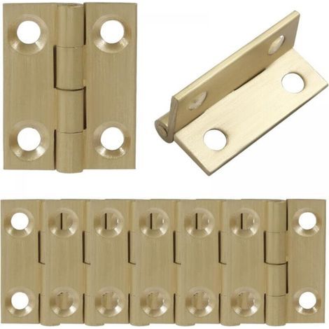 1 Zoll Mini-scharniere Aus Massivem Messing, Schrankscharniere Aus Messing, Kleine Kastenscharniere, Stoßscharniere, Holzkiste, 8 Stück