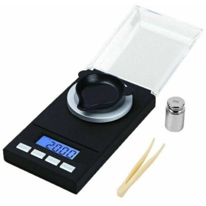 50 G X 0,001 G Präzisionswaage In Milligramm Für Schmuck Mit Led-anzeige. Elektronische Waage, Multifunktionswaage, Küchenwaage, Waage Mit Kalibriergewichten