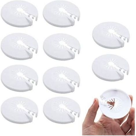 10 Stück Heizkörperrohrabdeckung Für Heizkörper, Heizung, Sanitär, Wandlochabdeckung, 14–29 Mm (weiß)