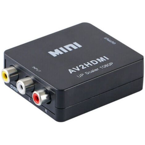 Rca-zu-hdmi-konverter, Av-zu-hdmi-adapter, Rca 1080p Cvbs Composite Audio Video Konverter Für /ps2/snes/vhs/xbox/ps4/tv/dvd/wii/unterstützt Pal/ntsc