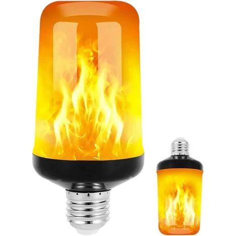 E27 5 W Led-flammenlampe – 4 Beleuchtungsmodi, Flackern, Flammeneffekt – Dekorative Stimmungslampe Für Den Innen- Und Außenbereich Für Die Weihnachtsfeier