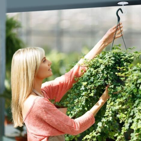 Einschraubbare Deckenhaken, Obere Wandhaken Zum Aufhängen Von Lichtern, Gartenpflanzenkörben, Pflanzgefäßen, Vogelhäuschen, Laternen, Windspielen,