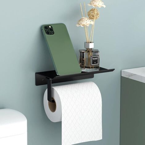 Wand-toilettenpapierhalter Aus Aluminium Mit Ablage Für Bad Und Küche