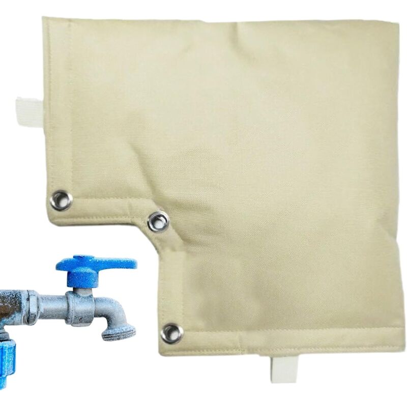 Frostschutz-wasserhahnabdeckung – Auslaufhülse Für Außenrohre, Dicke Isolierung, Wetterbeständig, Wasserdichtes Gewebe, Einfache Installation, Gartenbewässerungssprinkler