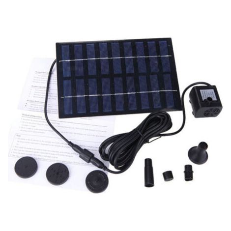 Pompe De Fontaine Solaire, 9 V, 1,8 W, 165 L/h, Panneau Solaire Pet, Kit D'Arrosage Pour Fontaine, Bassin, Piscine, Jardin