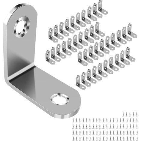 Befestigungsstützen Aus Rostfreiem Edelstahl – Los Mit 40 Befestigungsstützen 3030 Mm Für Die Befestigung Und Reparatur Von Möbeln