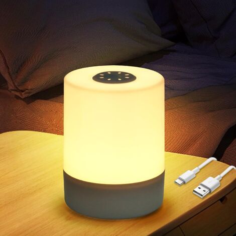 Led-nachttischlampe, Kleine Kabellose Tischlampe, Berührungsempfindlich Und Dimmbar, Wiederaufladbares Usb-led-nachtlicht Für Kinder, Schlafzimmer, Wohnzimmer, Büro, Camping