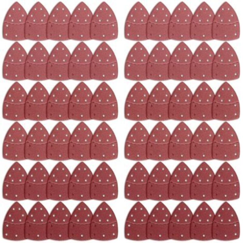 60 Schleifblätter Für Ponceuse, Triangles Papier Ponceuse Mouse, Schleifpapier Für Ponceuse À Souris Für Ponceuses Bosch Multi-sander, 11 Verschiedene Sorten Körnung 40/60/80/120/180/240