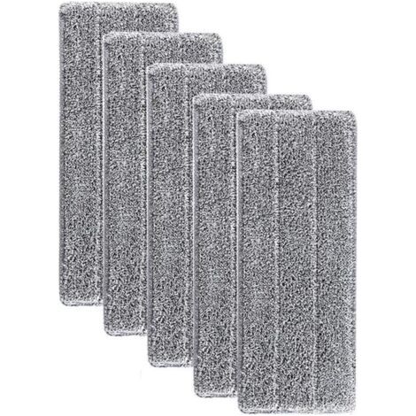 Mopp-ersatzpads, Super Saugfähige Moppkopf-nachfüllungen, Waschbarer Mikrofaser-reinigungsspray-besen, 33 X 12 Cm (5 Stück)