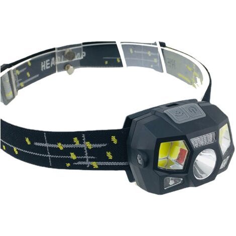 Led-stirnlampe, Über Usb Wiederaufladbar, Leistungsstarker Led-scheinwerfer Mit 5 Beleuchtungsmodi, Bewegungssensor