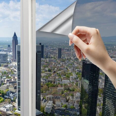 Verspiegelte Fensterfolien, Anti-spion-isolierende Verdunkelungsfolien, Selbstklebend, Reflektierend, Uv-schutz, Sichtschutz Für Heim-, Büro- Oder Ladenfenster