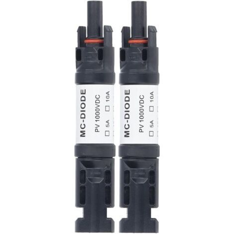 2 Stück 1000 V Solar-pv-stecker, Mcd Solar Pv-sicherungsstecker Ip68 Wasserdichter Anti-reverse-pv-solar-sicherungshalter Zum Anschluss Von Solarmodulen 30 A