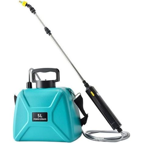 Elektrischer Gartensprüher Mit 3 Verstellbaren Düsen, Usb Wiederaufladbar, Pflanzenschutzsprüher Für Den Garten (5 L Grüner Sprüher)