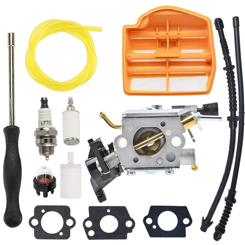 C1m-el37b Vergaser Mit Luftfilter, Repower-kraftstoffleitungssatz Für Husqvarna 445 445e 450 450e Benzin-kettensäge, Ersetzt 506 45 04–01.