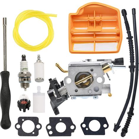 C1m-el37b Vergaser-vergaser Mit Luftfilter, Ersatz-kraftstoffleitungssatz Für Husqvarna 445 445e 450 450e Kettensäge Für Benzin, Ersetzt 506 45 04–01.
