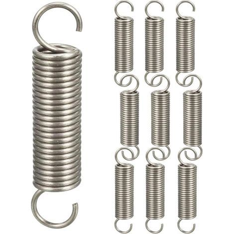 10 Stäbchen-spannungs-ressorts, Kompressions-ressorts, Häkel-ressort-sortiment, 1,2 X 11 X 45 Mm