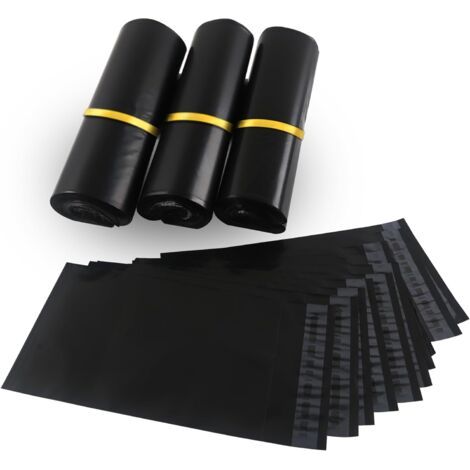 100 Stück Schwarze Versandumschläge Aus Kunststoff, Versandtaschen, Kleidung, Paketverpackungen, 30 Cm X 40 Cm, Polystyrol-kunststoffverpackungen, Wasserdichte/selbstklebende Paketversandtaschen