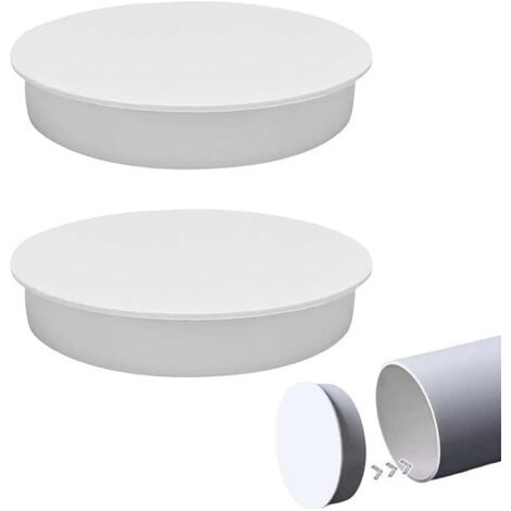 2 Stück Lüftungsrohrabdeckung 110 Mm, Pvc-hülsenkappe Für Abflussrohre, Kunststoff-lüftungsrohrkappe Für Lüftungssystem Gegen Gerüche E