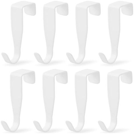 Packung Mit 8 S-förmigen Türhaken, Edelstahl, Für Badezimmer-handtuchhalter, Schubladen, Schränke, Küchen.