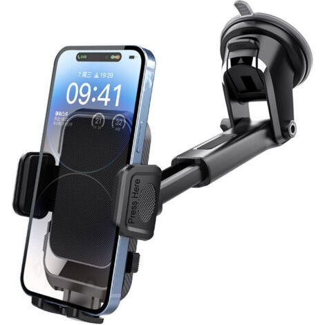 Autotelefonhalter Mit Saugnapf Für Armaturenbrett, Windschutzscheibe, 360° Drehbar, Verlängerter Arm, Teleskopwinkel, Autotelefonhalter