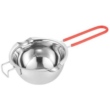 Bain Marie Tiegel, 480 Ml Universal-edelstahlkessel, Mit Hitzebeständigem Griff, Flachem Boden, Zum Erhitzen Von Milch
