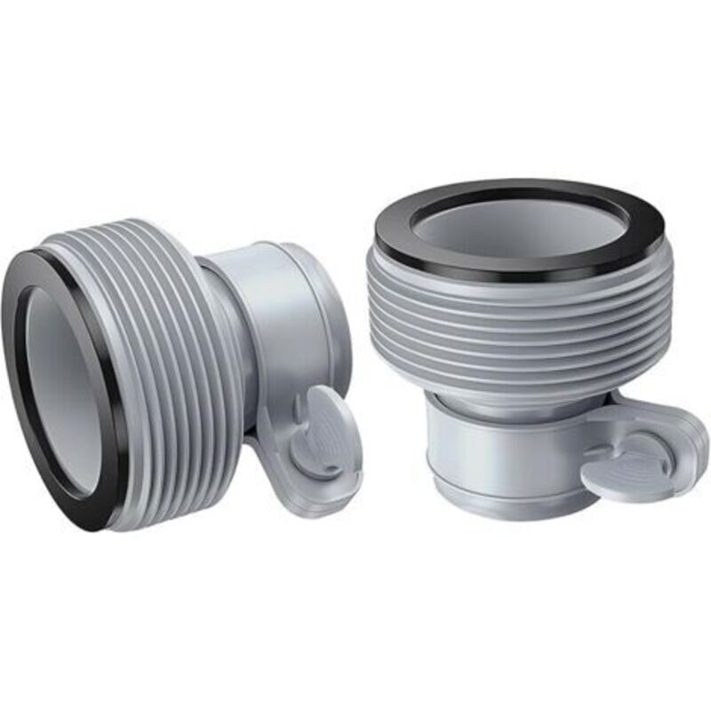 Schwimmbadschlauchadapter B – 2 Spiralschlauchanschlüsse, 1,5-zoll-anschlüsse Mit Zubehör (2 Stück)