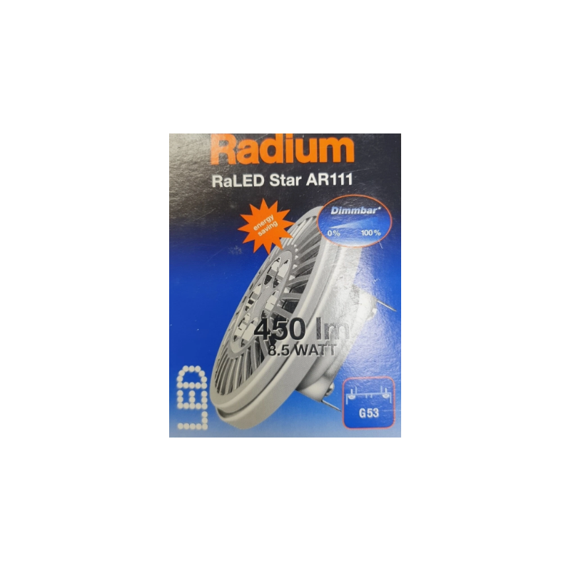 Radium 184147 Raled Star Ar111 Expert Colour Glühbirne 8,5–50 W 927 Ar111 24d 450 Lm Dimmbar 2700 K