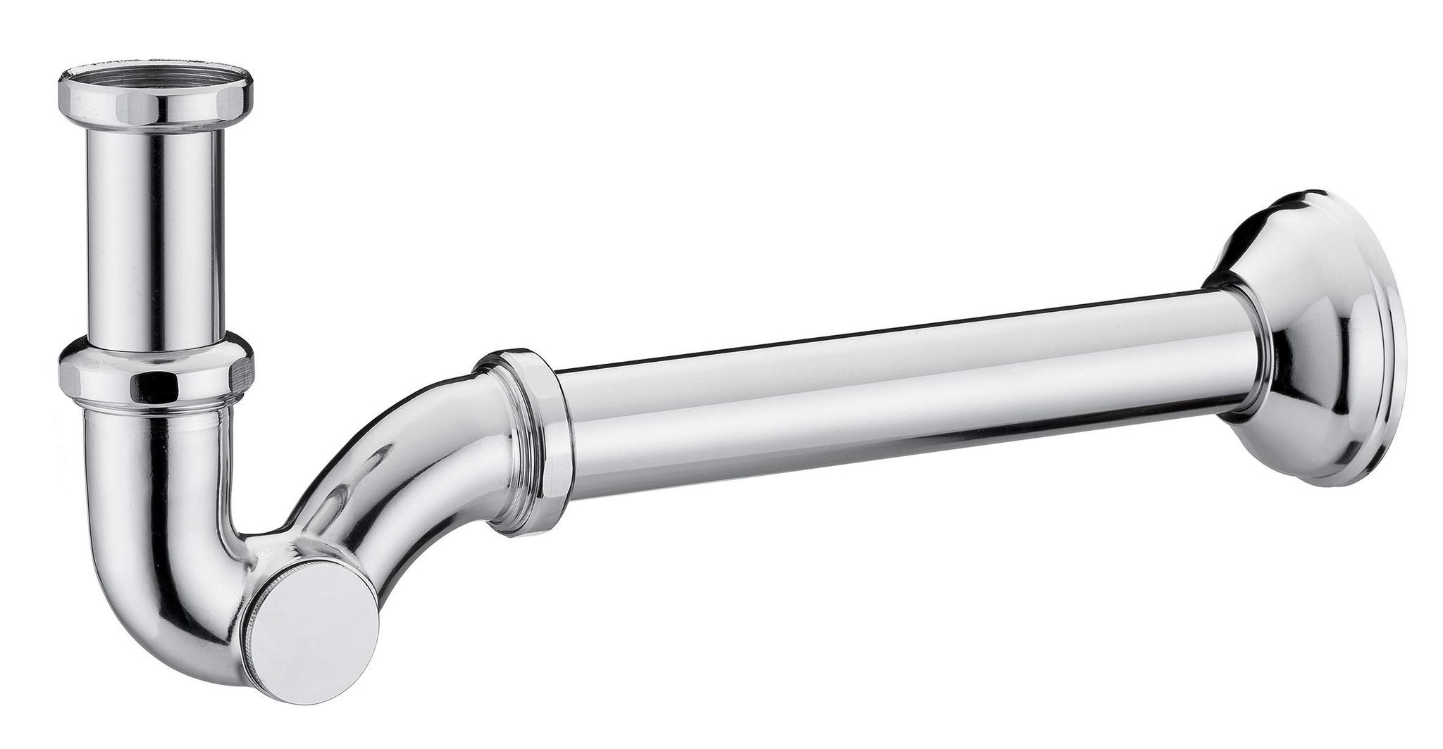 s"-siphon Mit Ø1"-anschluss Und Seitenkappe Aus Messing Piana 08910600cr Chrom - 1
