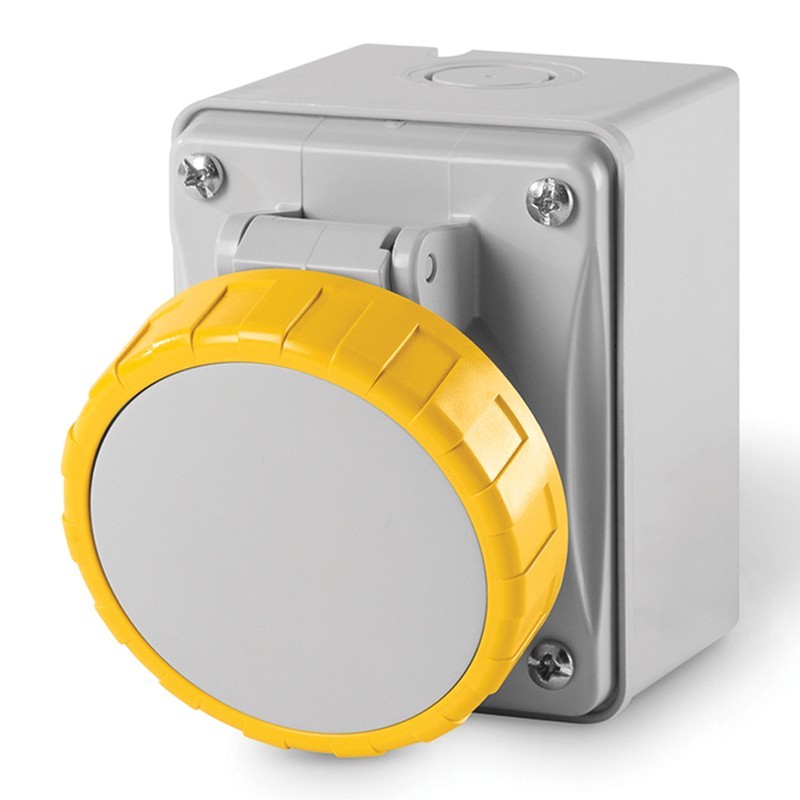 Scame 527.3252 Steckdose 3p+n+t, Ip67, 32 A, 4 H, 100–130 V, 50 Hz