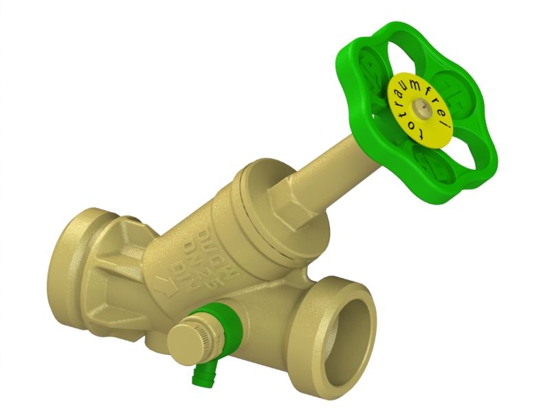 Schlösser Armaturen Freistromventil, Ausseng.multi M.entl, St.sp, Dn25, Ag1 1/4", Dvgw