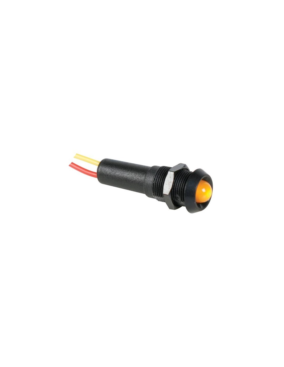 Gelbe Led-leuchte 12v - Schwarzes Gehäuse