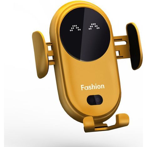 S11 Kabellose Autoladehalterung, Handyhalterung Mit Intelligentem Infrarotsensor, Schnellladegerät – Gelb
