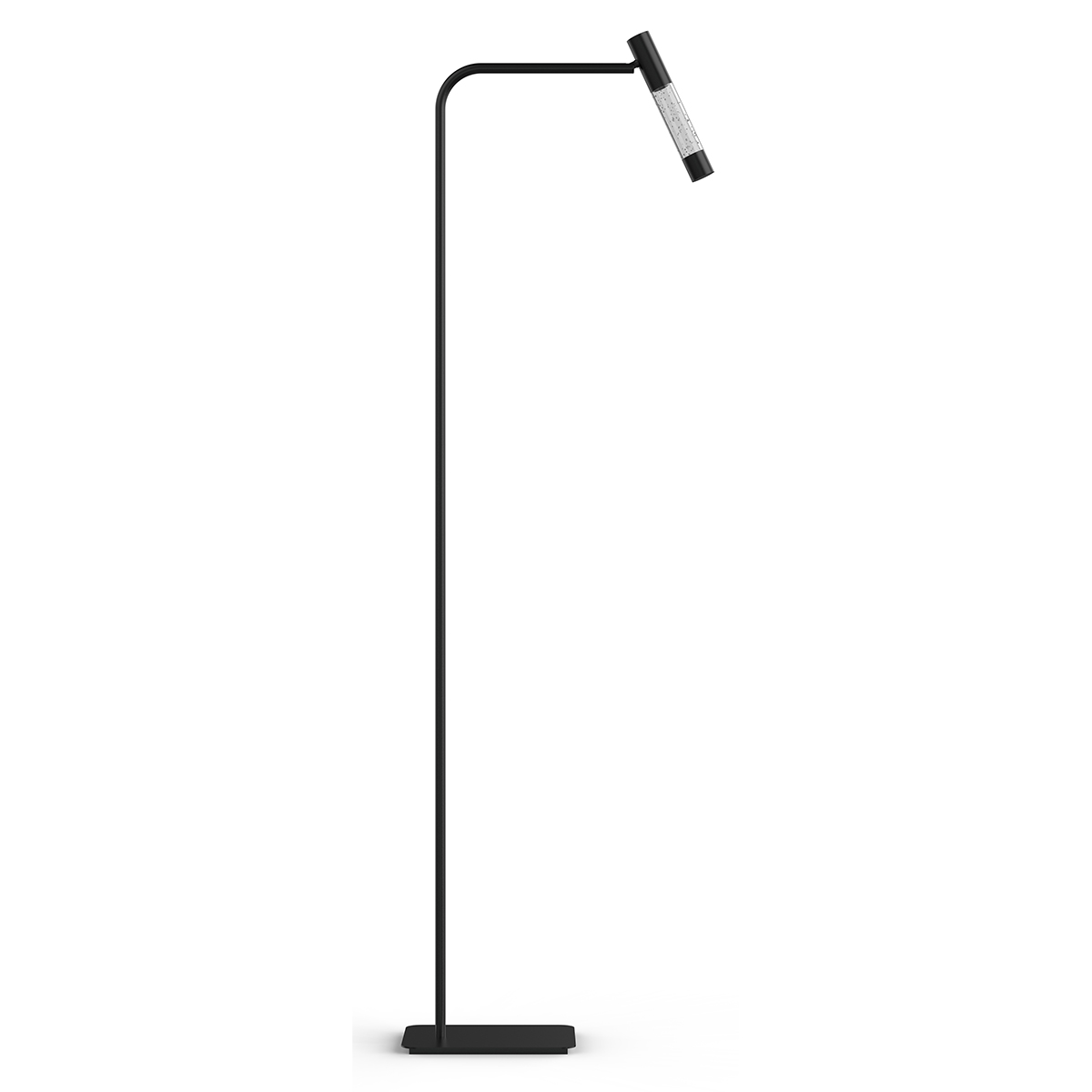 Stehlampe - Schwarz - Alisio - Glas Metall - Designlampe - Led -