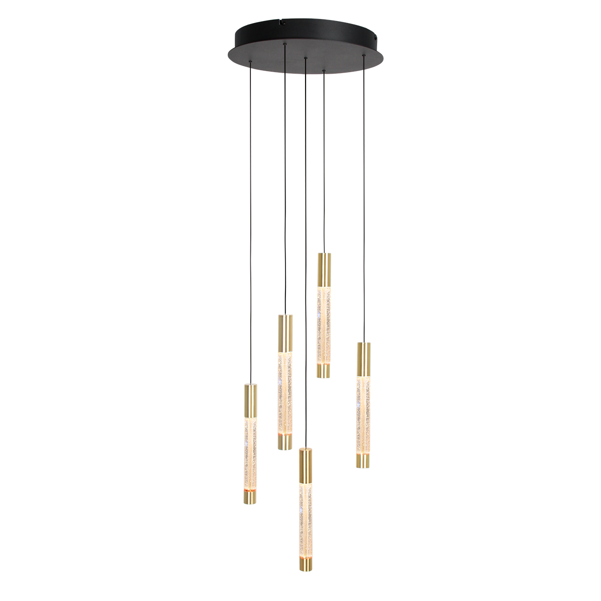 Hängeleuchte - Messing - Alisio - Glas Metall - Ø 35cm - Led -