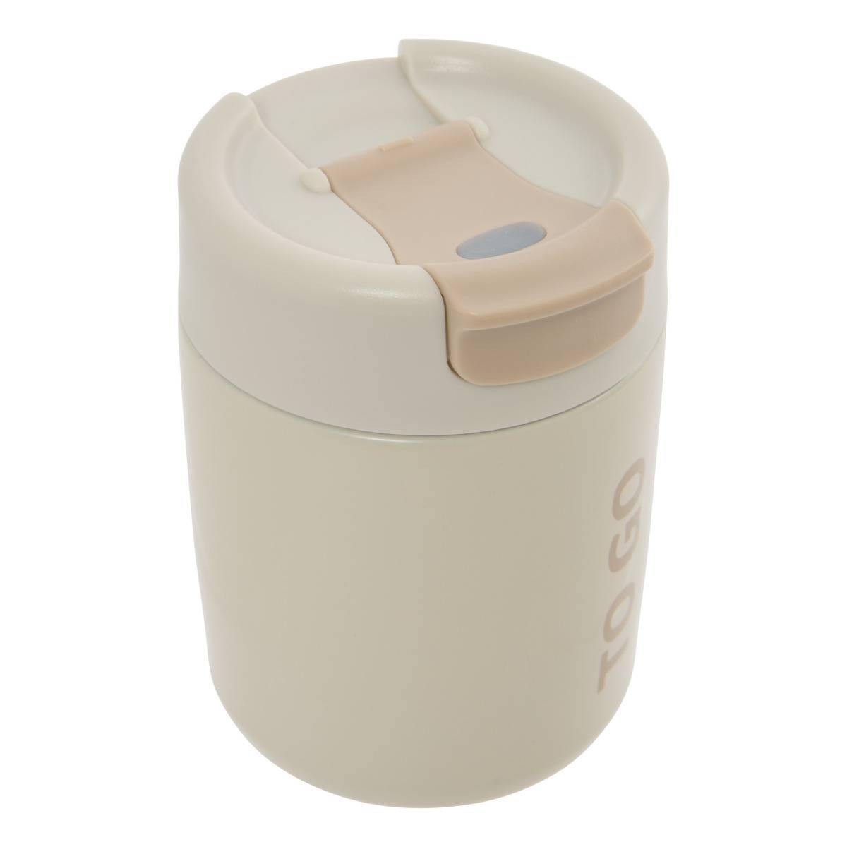 Runder Thermobecher, 0,3 L, Beige - 5five