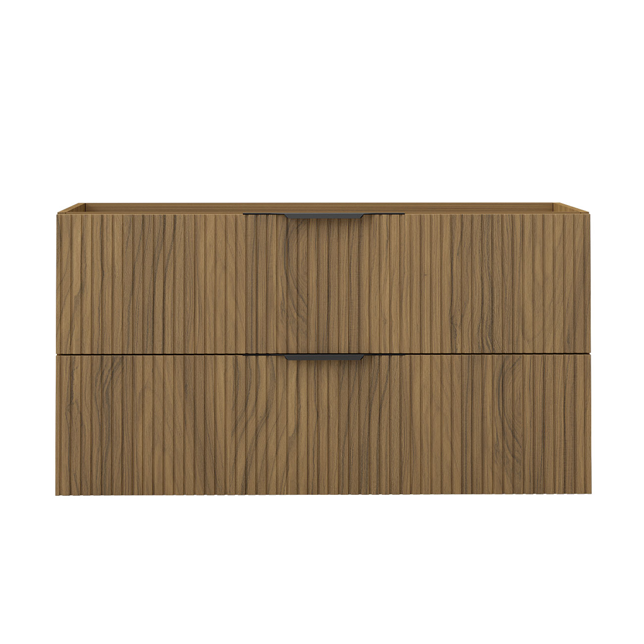 Badmöbel Unterschrank Badschrank Waschbeckenunterschrank 100cm Matt-nussbaum Typ3