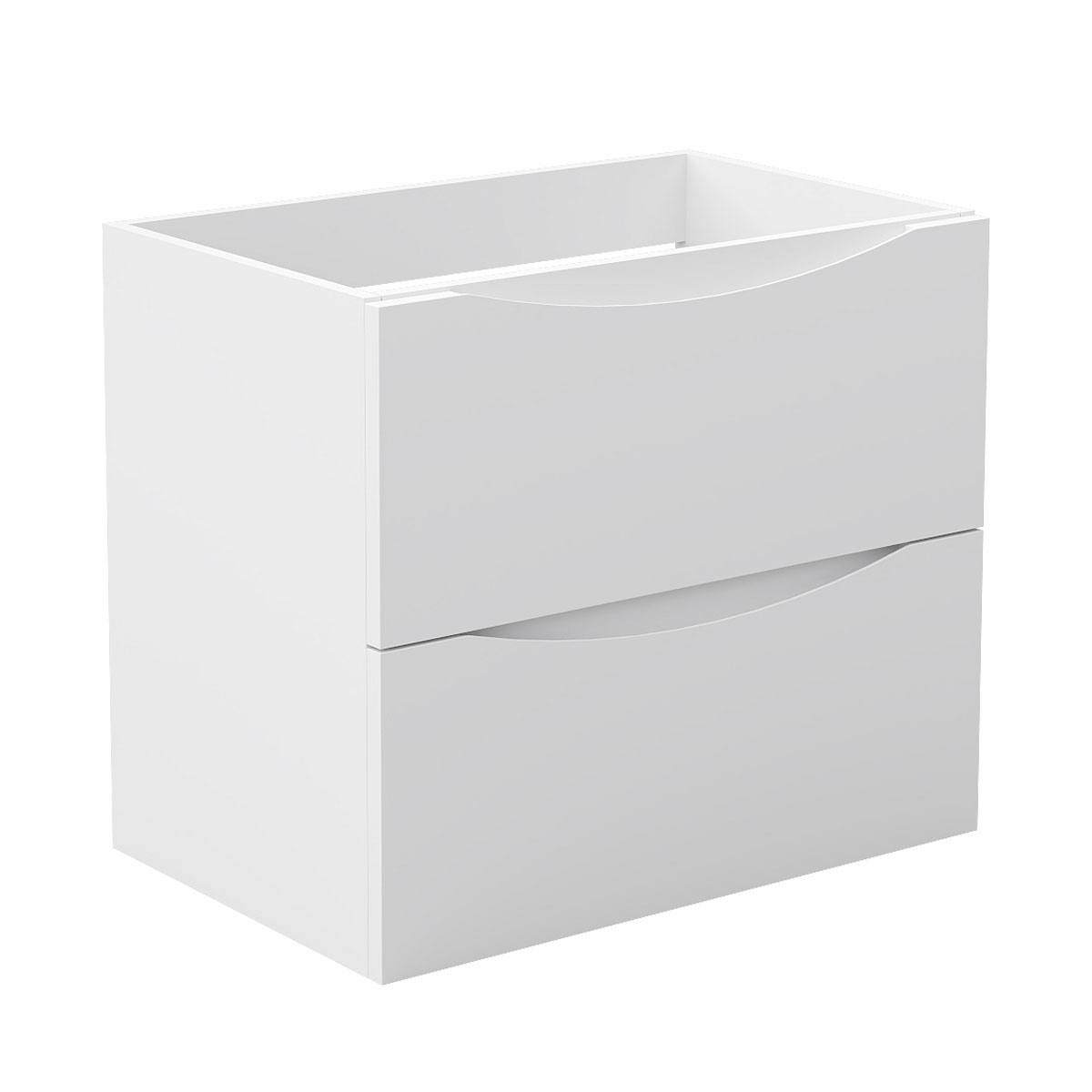 Badmöbel Unterschrank Badschrank Waschbeckenunterschrank 60cm Mattweiß Typ2
