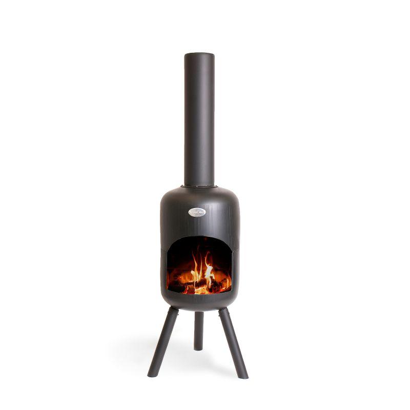 Ambiance Bonfeu Bonbini Außenschornstein Schwarz 117 Cm