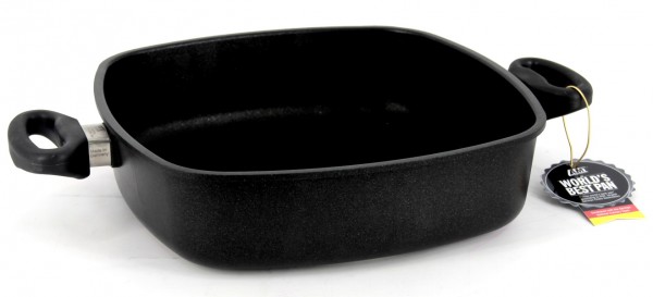 Amt E287g Eck-pfanne Flach Aluminumguss 28 X 28 Cm, Höhe 7 Cm"-"162125682