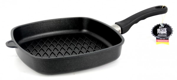 Amt I-e285bbq Induktion Grillpfanne Flach Aluminumguss 28 X 28 Cm, Höhe 5 Cm"-"162125733