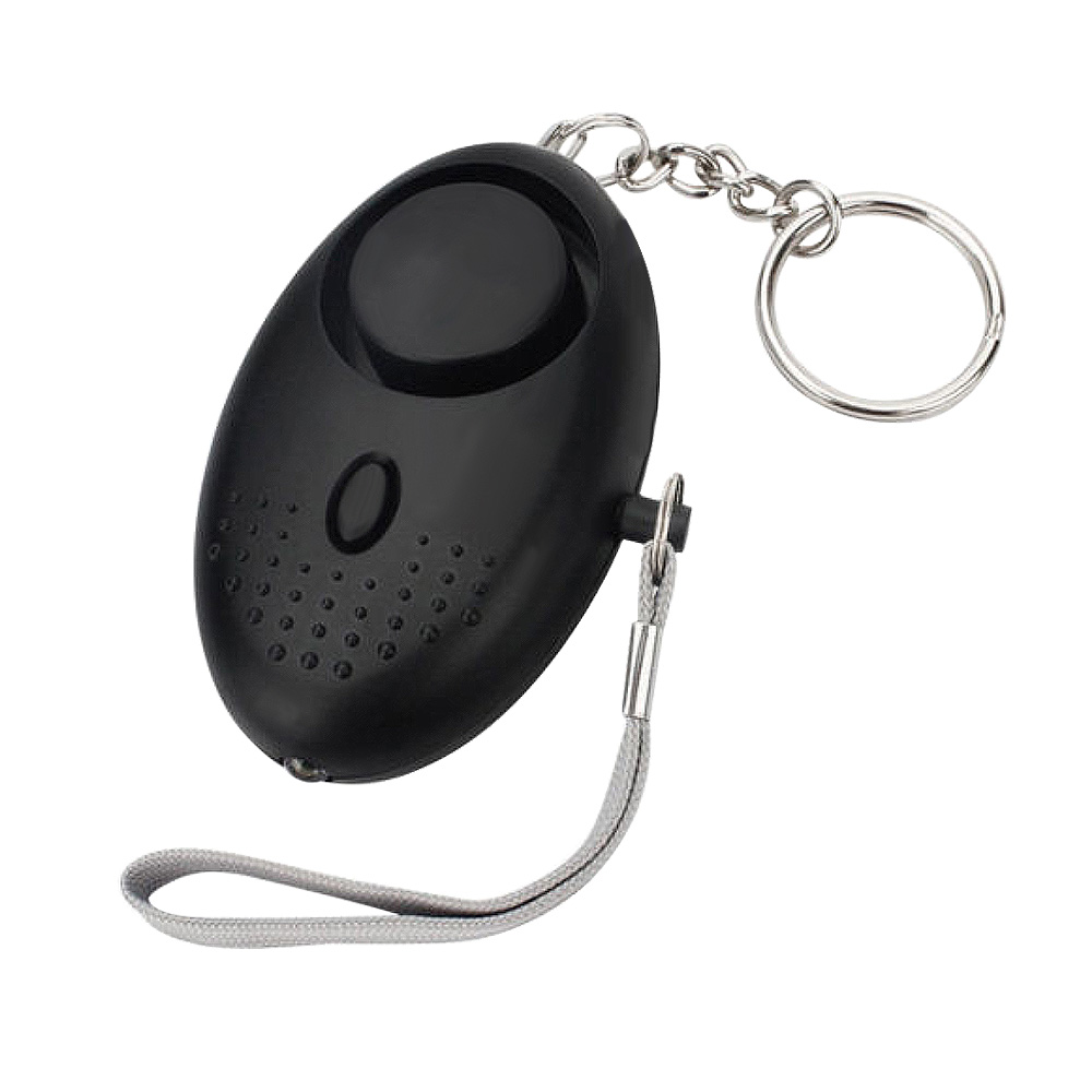 Persönlicher Alarm 120–130 Db, Sicherer Ton, Notfall-selbstverteidigungsalarm, Schlüsselanhänger Mit Led-taschenlampe Für Frauen, Mädchen, Kinder, Senioren, Abenteurer, Schwarz, 1 Stück