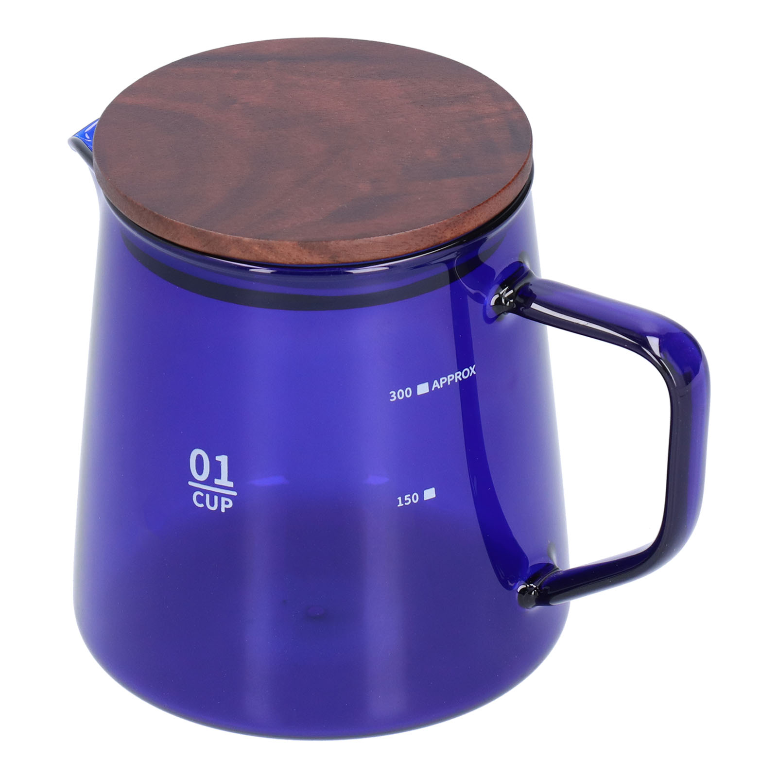 Teetasse Aus Borosilikatglas, 300 Ml (11,9 Oz), Hitzebeständig, Haushalts-kaffeebecher, Wasserbehälter Mit Deckel, Blau