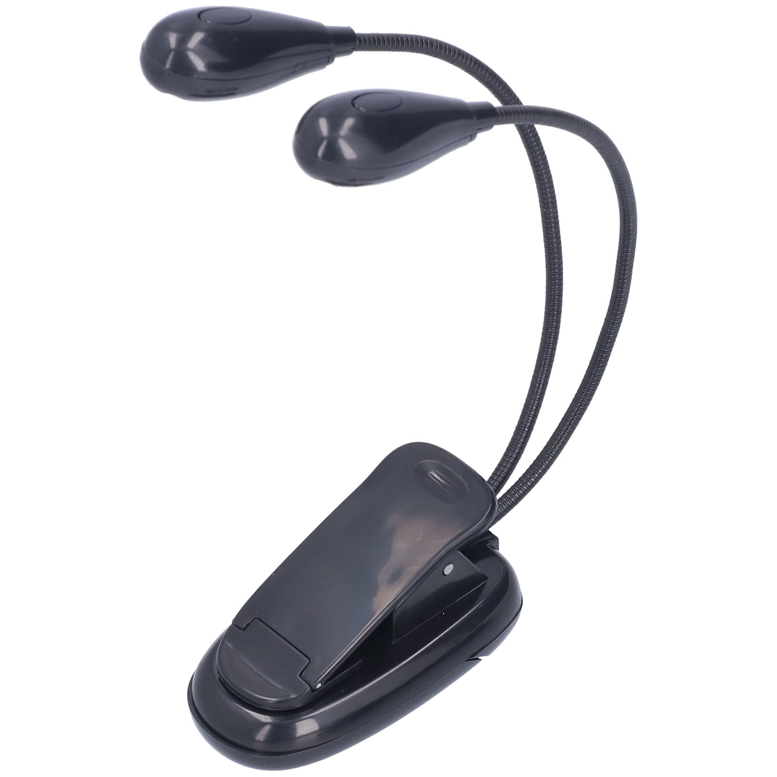 Augenschonende Led-buchlampe, 360° Drehbar, Weißes Licht, Doppelmast, 4 Leds, Leselampe Mit Clip Für Schüler