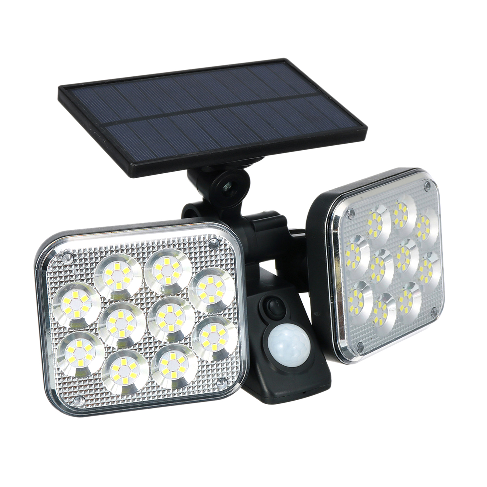 Solarleuchte Mit 120 Leds, Pir-bewegungsmelder, 3 Verschiedene Lichtmodi, Ip65-wasserschutz, Integrierter 1500-mah-akku Für Terrasse, Garten