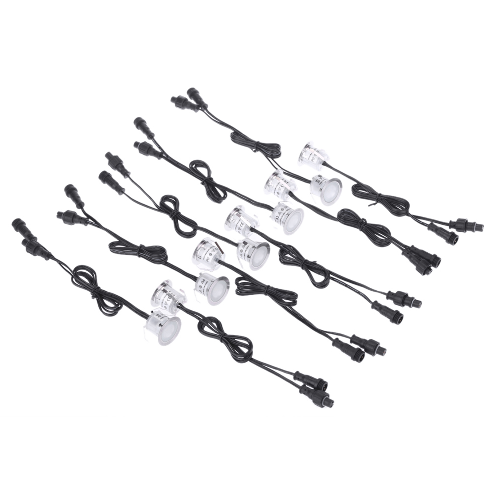 10 Stück 32 Mm Led-terrassenleuchten 0,6 W 500 Lm Smd2835 Kleine Einbauleuchten Für Den Erdbau Ip67 Wasserdicht Außenbeleuchtung Garten Hof Terrasse Wege Böden Treppen Stufen Dekorationslampen