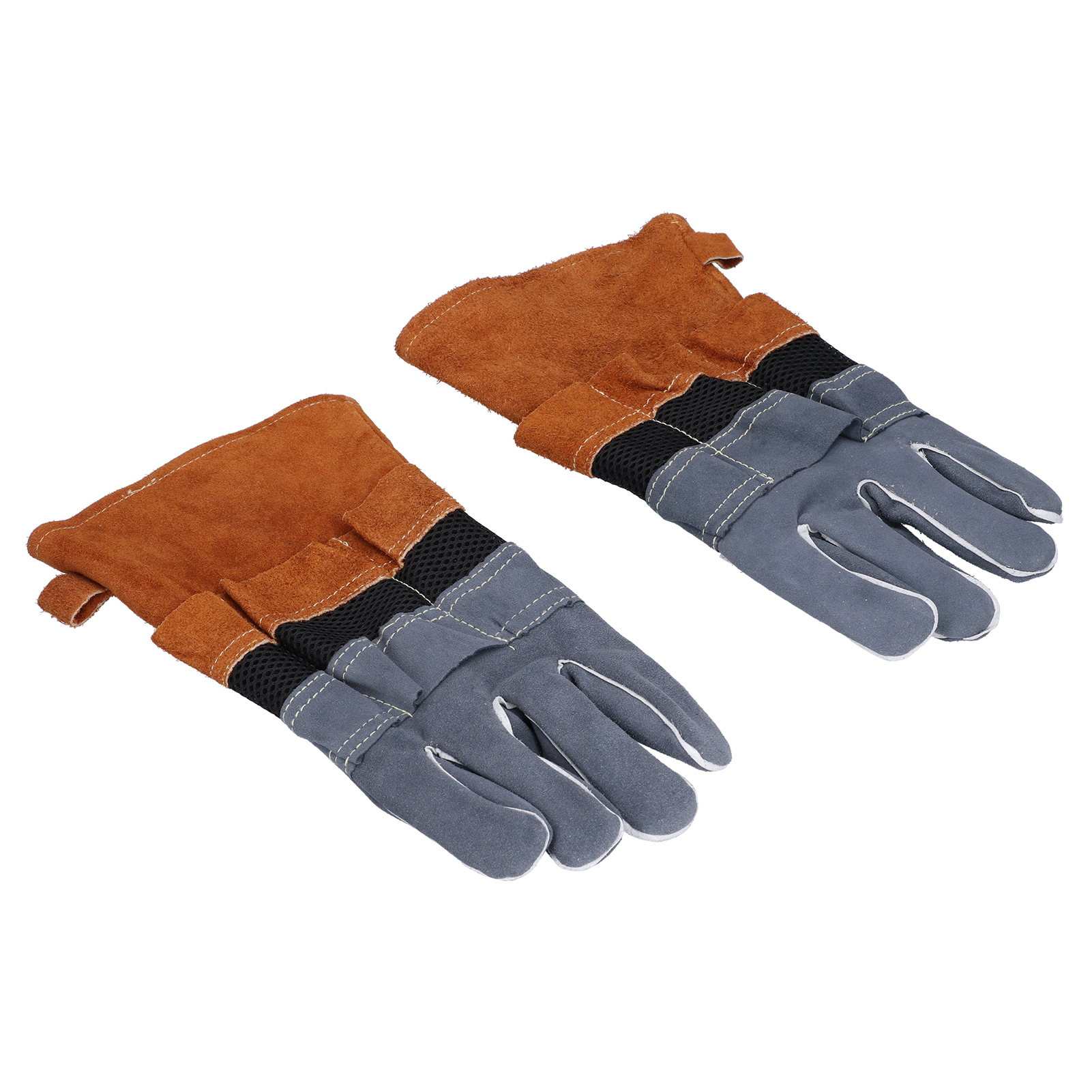 Hitzebeständige Handschuhe Aus Rindsleder, Hochtemperaturbeständig Und Feuerfest, Schutzhandschuhe Für Camping, Grillen, Mikrowelle (kaffee)