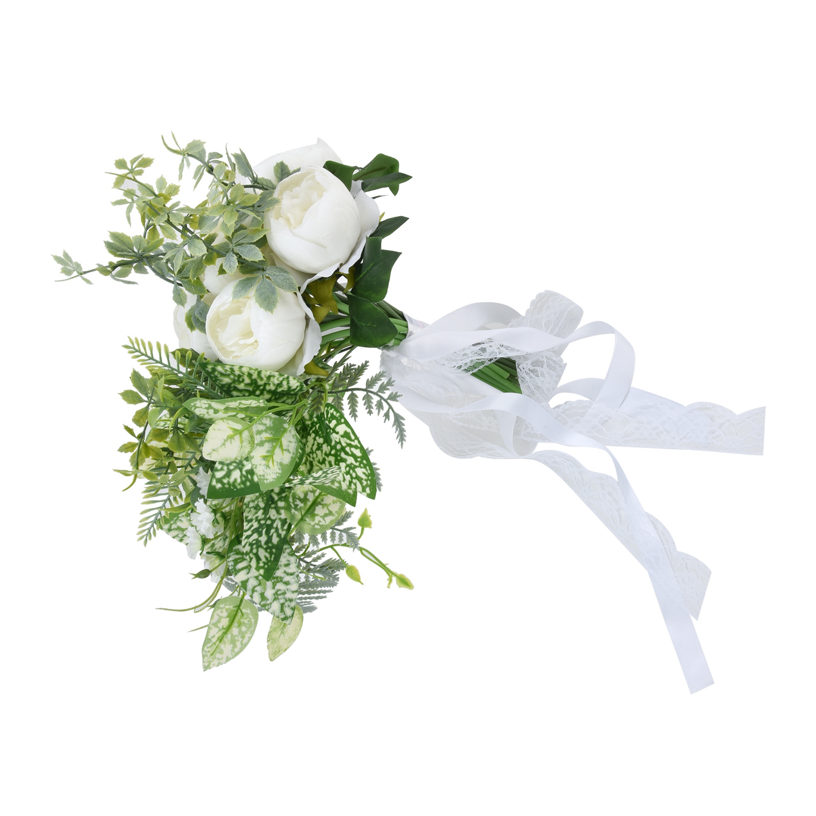 Handstrauß Mit Blumen Für Die Braut, Hochzeitssimulation, Fotorequisiten Für Hochzeiten, Bühnen, Wohnzimmer, Schlafzimmer, Weiß