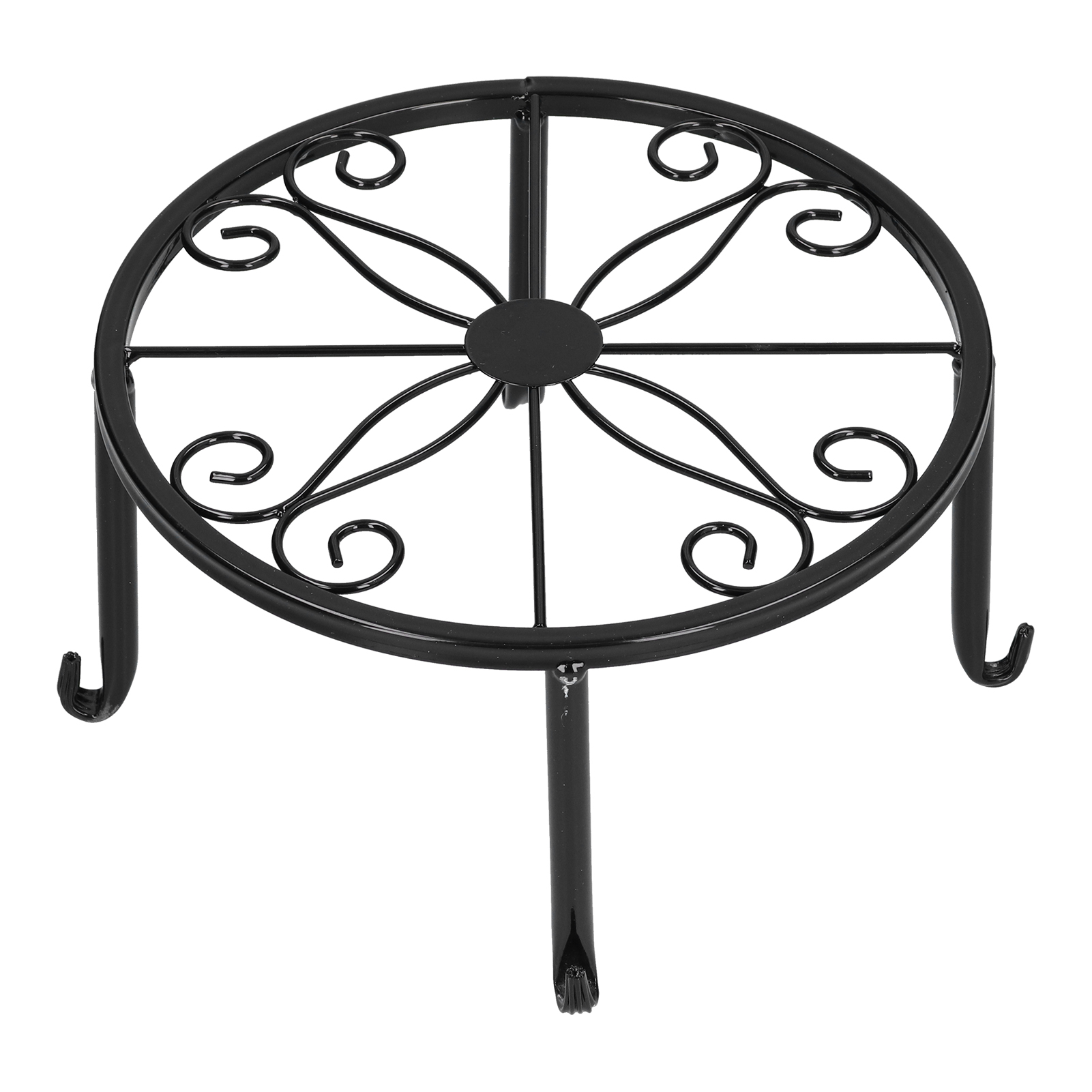 Pflanzenständer, Freistehend, Einlagig, Blumentopfregal Für Balkon Und Wohnzimmer (schwarz)