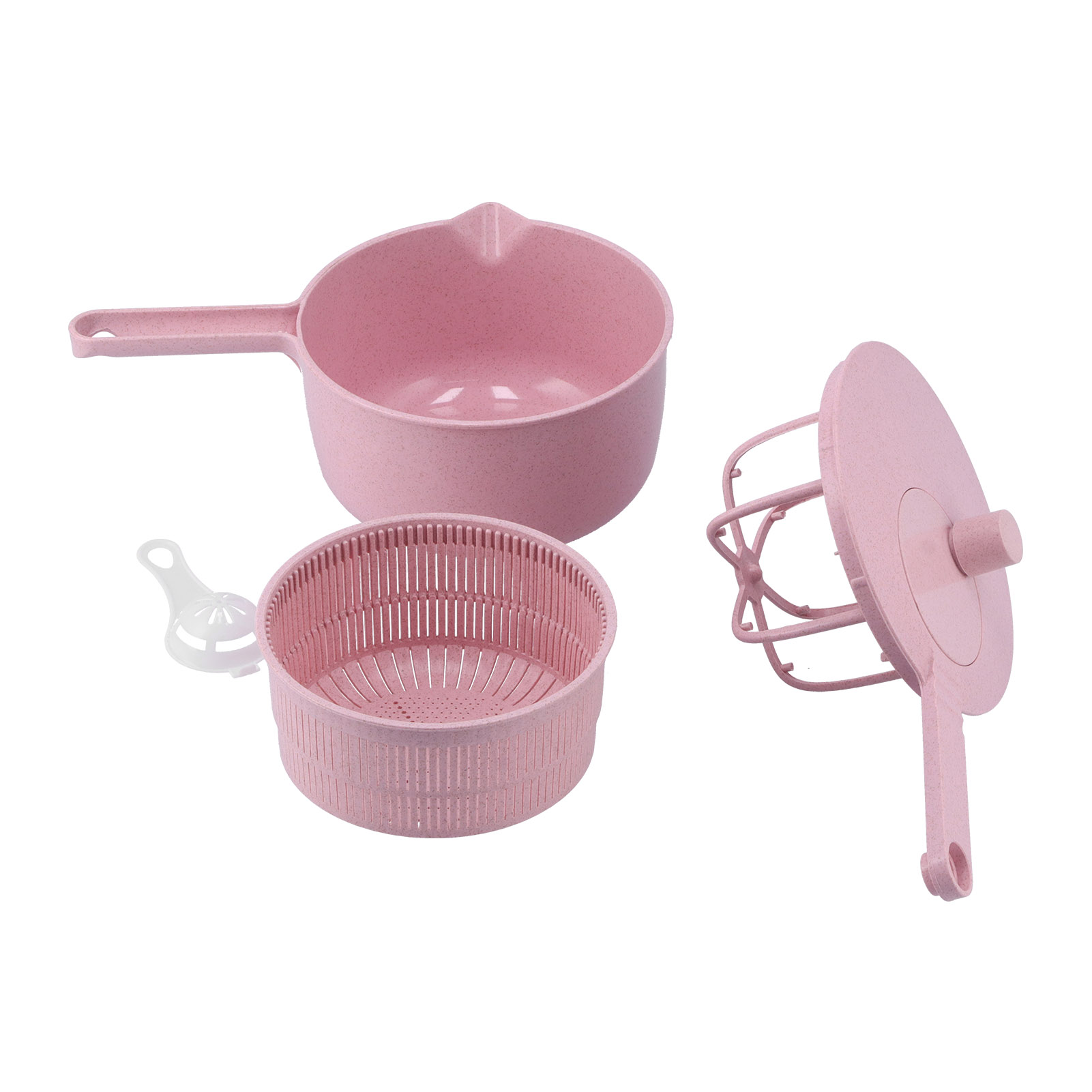 Manueller Dörrautomat Für Salate Und Gemüse, Gemüsewaschkorb Für Die Küche, Rosa