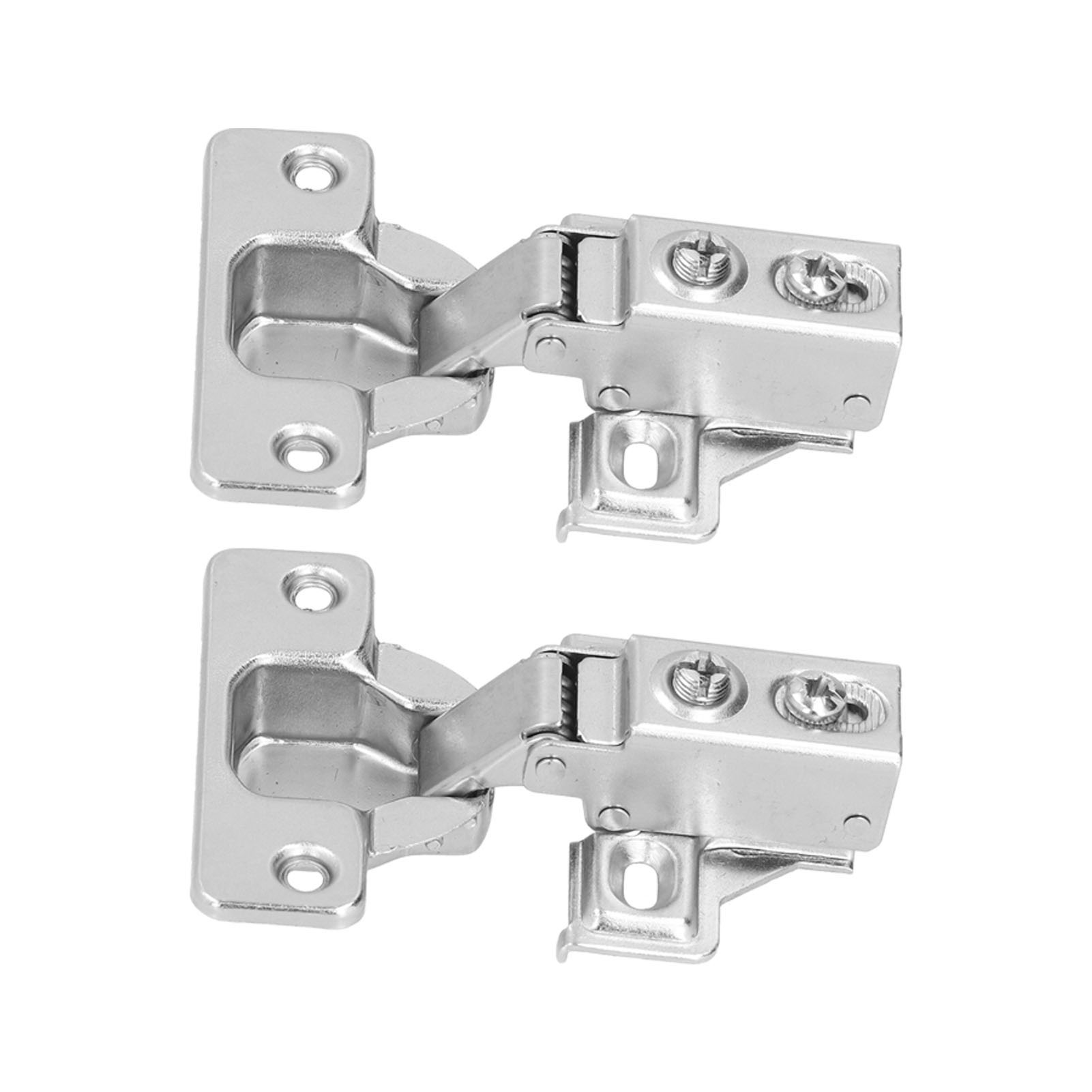 2er-set Türscharniere Mit Kurzem Arm Und Schrauben, 90–105°, Amerikanische Hydraulische Dämpfungsscharniere Für Schränke Und Regale
